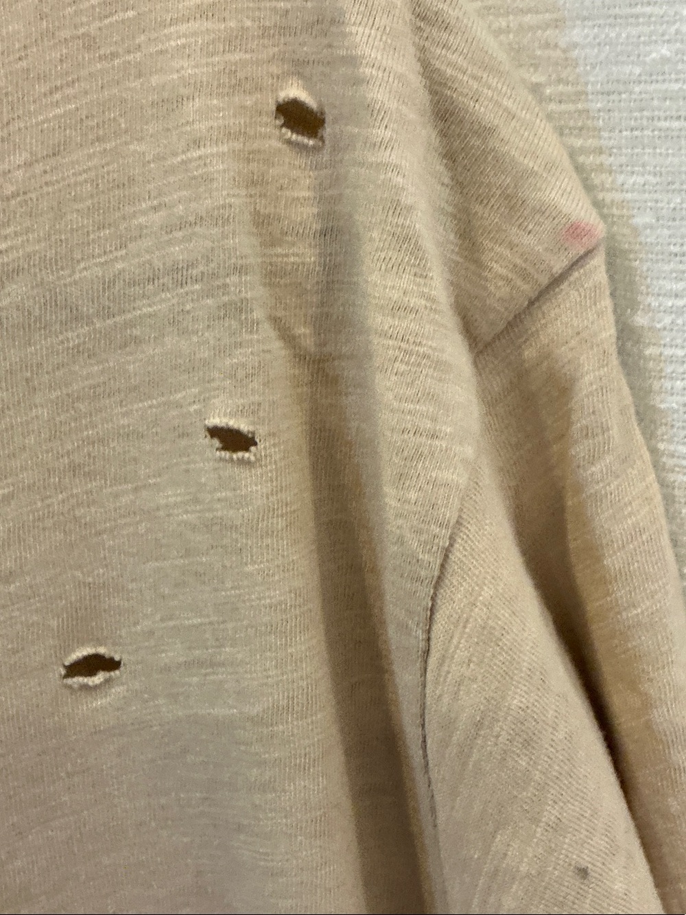 Be Faithful To Your Own Taste Embellished Beige Short Sleeve Tee - Picture 7 of 8